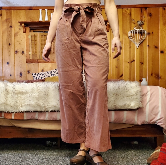 Mauve pink corduroy culottes - Picture 5 of 5